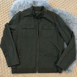 Calvin Klein Men's Olive Military Jacket